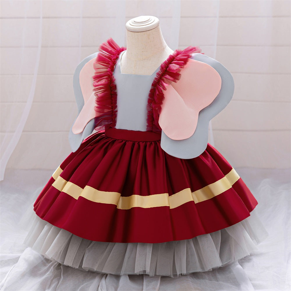Cross-border infant girl dress cosplay Dumbo splicing lolita princess dress baby dress
